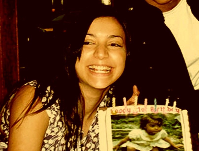 Above: A happy Meredith at her 21st birthday party in February 2007 - 2009